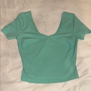 lululemon athletica Seafoam Short Sleeve Top